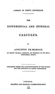 Cover of: The differential and integral calculus. [Followed by] Elementary illustrations of the ...