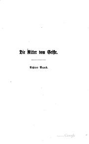 Cover of: Die Ritter vom Geiste: Roman in neun Büchern