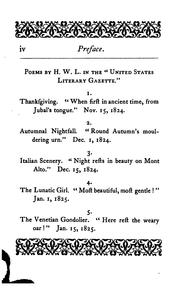 Cover of: The early poems of Henry Wadsworth Longfellow, collected [mostly from the U.S. lit. gazette] by ...