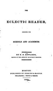 Cover of: The Eclectic Reader: Designed for Schools and Academies