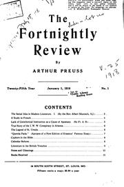 Cover of: The Fortnightly Review