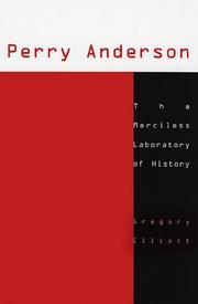 Cover of: Perry Anderson by Gregory Elliott