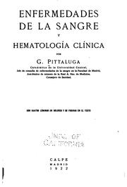 Cover of: Enfermedades de la sangre y Hematología Clínica