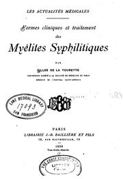 Cover of: Formes cliniques et traitement des myélites syphilitiques
