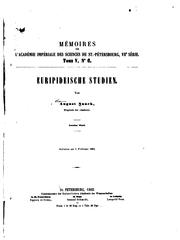 Cover of: Euripideische Studien