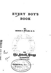 Cover of: Every Boy's Book