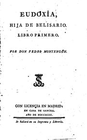 Cover of: Eudoxîa, hija de Belisario...