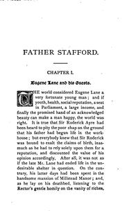 Cover of: Father Stafford :A Lover's fate and a friend's Counsel