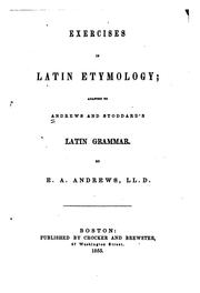 Cover of: Exercises in Latin Etymology by Ethan Allen Andrews