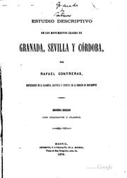 Cover of: Estudio descriptivo de los monumentos árabes de Granada, Sevilla y Córdoba ...
