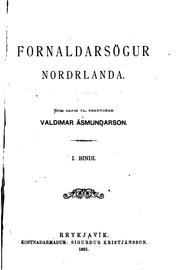 Cover of: Fornaldarsögur Nordrlanda...