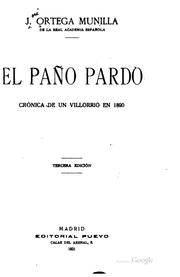 Cover of: El paño Pardo: Crónica de un villorrio en 1890
