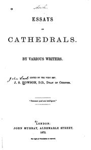 Cover of: Essays on Cathedrals