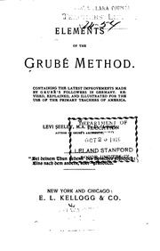 Cover of: Elements of the Grubé Method