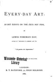 Cover of: Every-day Art: Short Essays on the Arts Not Fine