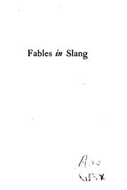 Cover of: Fables in Slang by George Ade