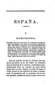 Cover of: España, viaje durante el reinado de Don Amadeo I.: Viaje durante el reinado ...