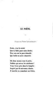 Cover of: Fables et poésies