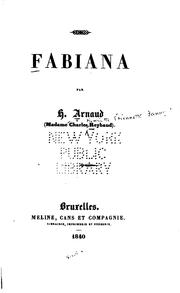 Cover of: Fabiana by Charles Reybaud