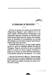 Cover of: El ferrocarril de Tehuantepec