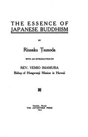 The Essence of Japanese Buddhism by Ryūsaku Tsunoda