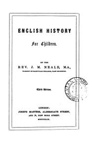 Cover of: English history for children