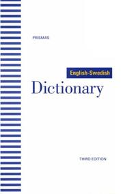 Cover of: Prisma's English-Swedish dictionary.