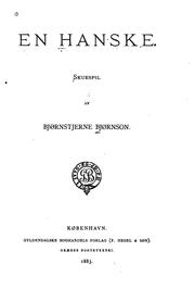 Cover of: En hanske: Skuespil by Bjørnstjerne Bjørnson