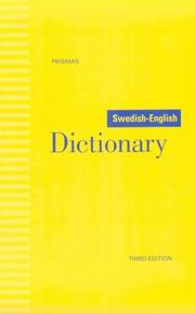 Cover of: Prisma's Swedish-English dictionary.