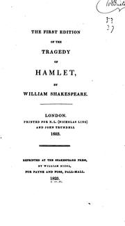 Cover of: The First Edition of the Tragedy of Hamlet