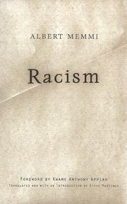 Cover of: Racism by Albert Memmi