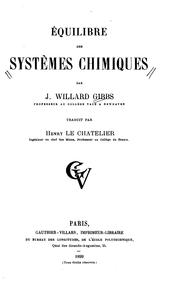 Cover of: Eq́uilibre des systèmes chimiques