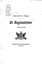 Cover of: El regionalismo
