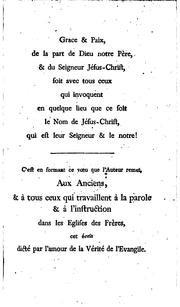 Cover of: Exposition de la doctrine chrétienne qu'on enseigne dans les églises de l'Unité des fréres by August Gottlieb Spangenberg