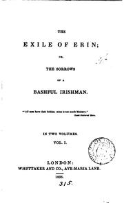 Cover of: The exile of Erin; or, The sorrows of a bashful Irishman [by W.F. Deacon].