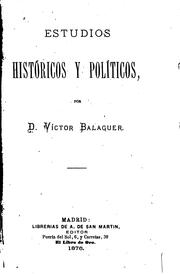 Cover of: Estudios históricos y políticos