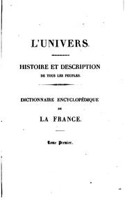 Cover of: France, dictionnaire encyclopédique