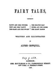Cover of: Fairy tales, written and illustr. by Alfred Crowquill