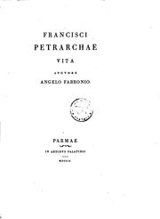 Cover of: Francisci Petrarchae vita