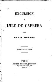 Cover of: Excursion à l'île de Caprera