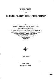 Cover of: Exercises in Elementary Counterpoint by Percy Goetschius, Percy Goetschius