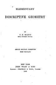 Cover of: Elementary Descriptive Geometry