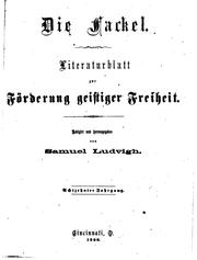 Fackel: Literaturblatt zur Förderung geistiger Freiheit by Samuel Ludvigh