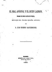 Cover of: El mal Apóstol y el buen ladron