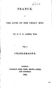Cover of: France in the Lives of Her Great Men