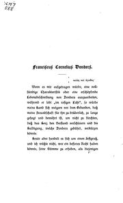Cover of: Franciscus Cornelis Donders by Jacob Moleschott
