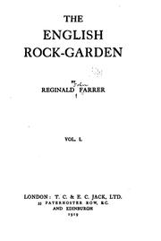 Cover of: The English Rock-garden by Reginald John Farrer