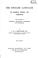 Cover of: The English Language: Its Grammar