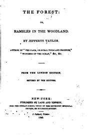 Cover of: The Forest Legendary; Or, Metrical Tales of the North American Woods
