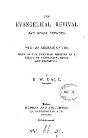 Cover of: The evangelical revival, and other sermons
